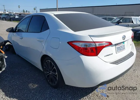 2016 Toyota Corolla S Plus from USA, damaged, VIN 5YFBURHE6GP419598